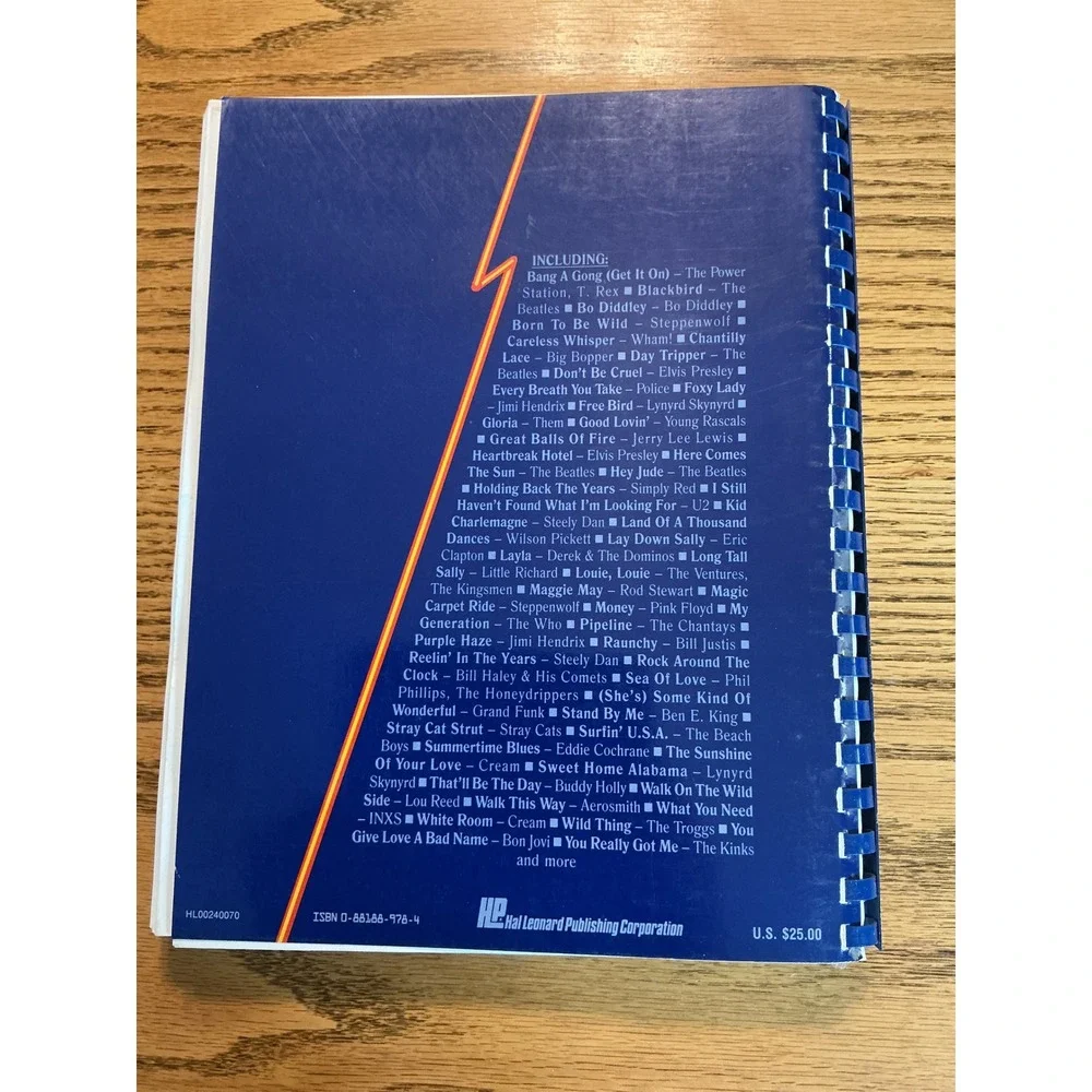 The Ultimate Rock Guitar Fake Book Hal Leonard Tablature 200+ Songs Vintage 1988